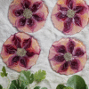 Elegant epoxy resin coasters set with sparkling center