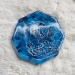 Resin ocean theme hexagon paper weight