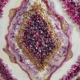 Luxury Resin Geode Painting with Crystals