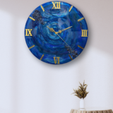 Decorative resin wall clock with artistic design, elegant wall décor for home styling, gifting, and modern interior decoration
