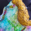 Handmade Abstract Resin Artwork for Living Room Decor