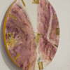 Luxury resin art wall clock for elegant home decor