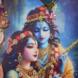 Spiritual Handmade Radha Krishna Wall Hanging
