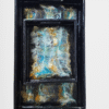Resin wooden serving tray with galaxy theme design