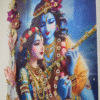 Decorative Resin 3d Wall Painting of Radha Krishna