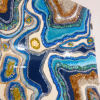 Blue Gold Geode Resin Handmade Wall Decor