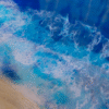 Epoxy Resin Ocean Décor with Waves and Sand