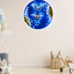 Whale Tail Resin Wall Art – Handmade Ocean Décor