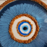 Evil eye resin artwork for modern homes