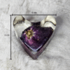 Handmade resin heart desk accessory for paper stopping