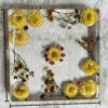 Handmade floral resin square desk paper stopper