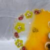 Customizable Yellow Diya Thali for Diwali and festivals.