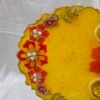 Elegant blue thali with diya holders for pooja rituals.