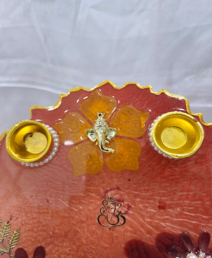 Decorative Ganesh thali for Diwali and festive rituals