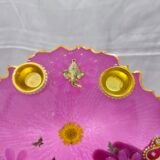 Resin art Ganesh pooja thali for Diwali and rituals