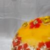 Handmade Diya Thali for pooja with golden design.