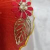 Festival resin thali with floral pearl design