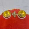 Resin Ganesh decorative thali with diya holders