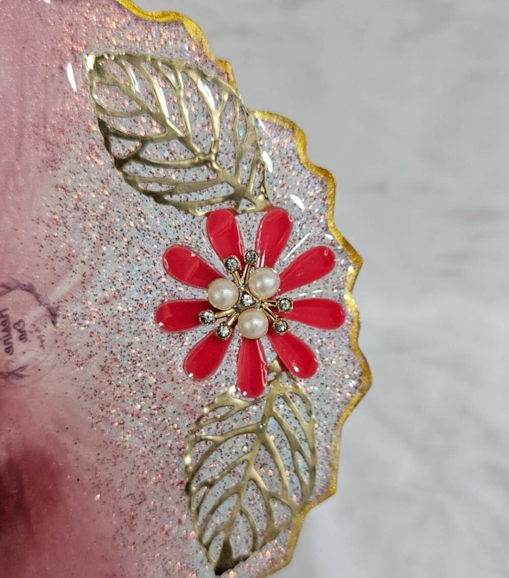 Elegant Dual Diya Holder Pooja Plate for Festivals