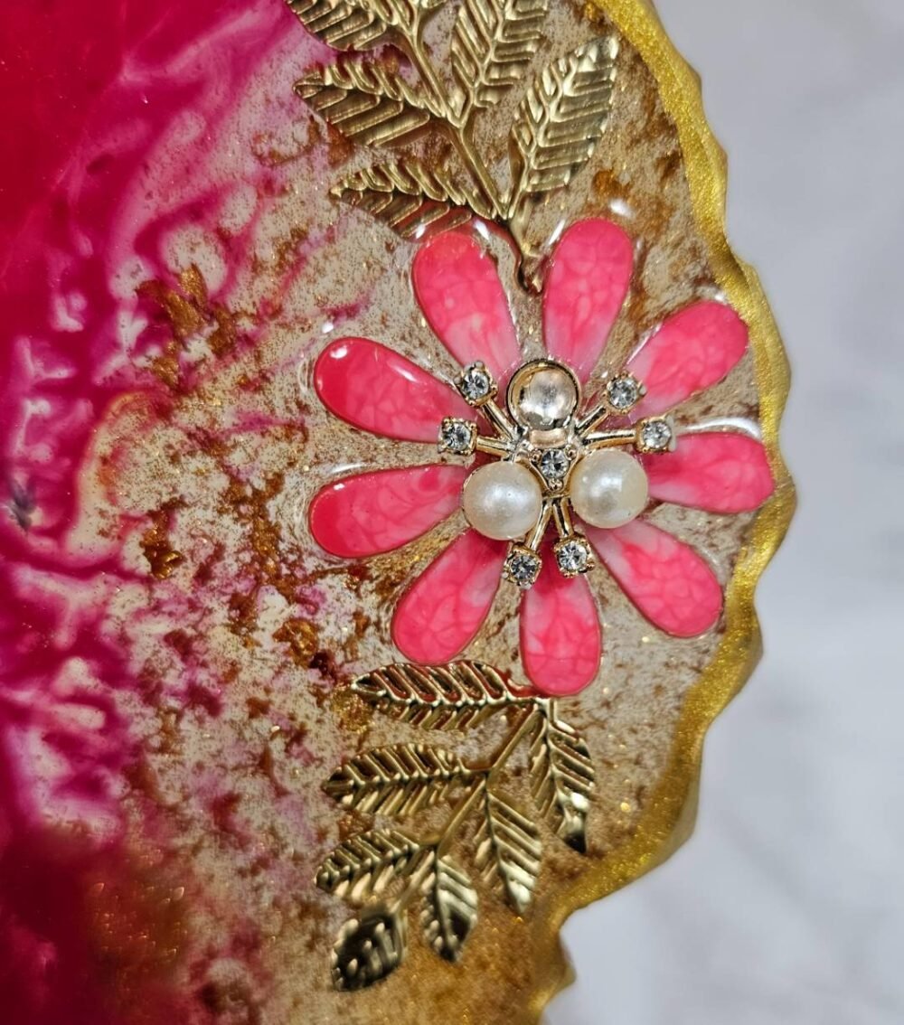 Traditional Handmade Resin Pooja Plate
