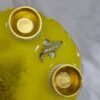 Yellow resin Ganesha thali for festivals