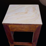 Marble effect resin Table