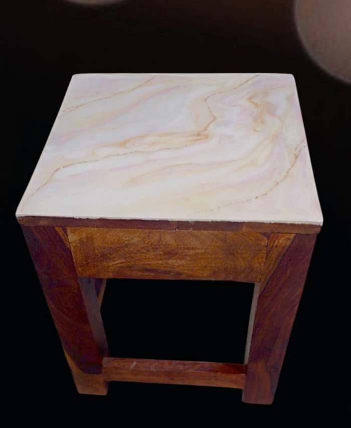 Marble effect resin Table