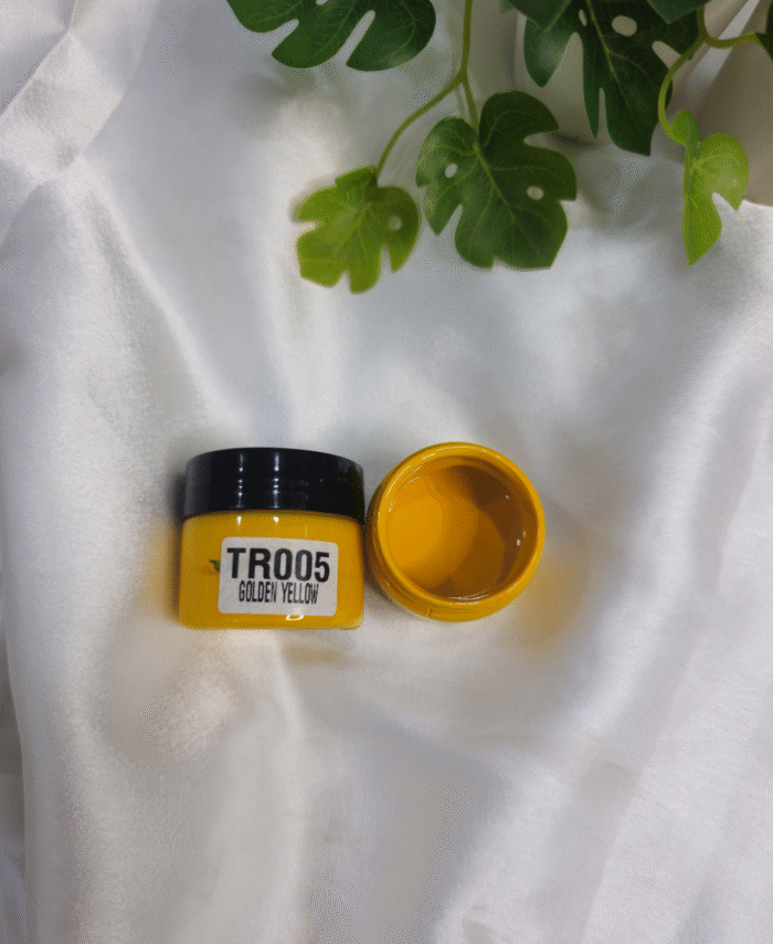 Opaque resin pigment in Golden Yellow jar for epoxy, resin art, and DIY crafts – 20g