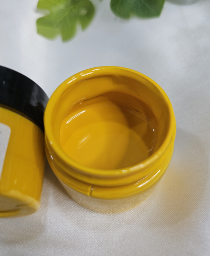 Opaque resin pigment in Golden Yellow jar for epoxy, resin art, and DIY crafts – 20g