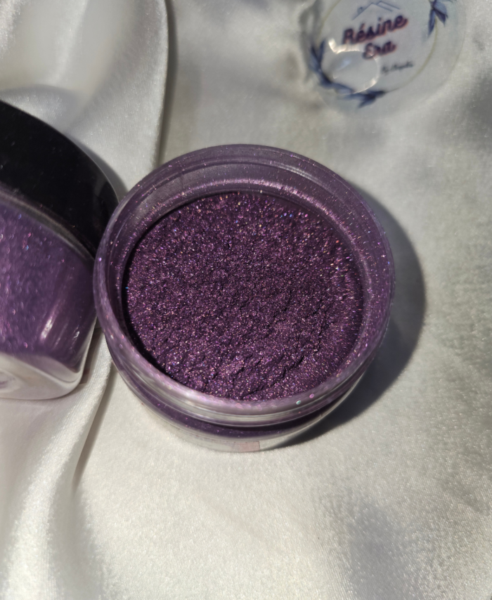 Symphony Purple Pearl Mica Powder Pigment jar for resin art, epoxy, soap and candle making—vibrant Symphony Purple pigment