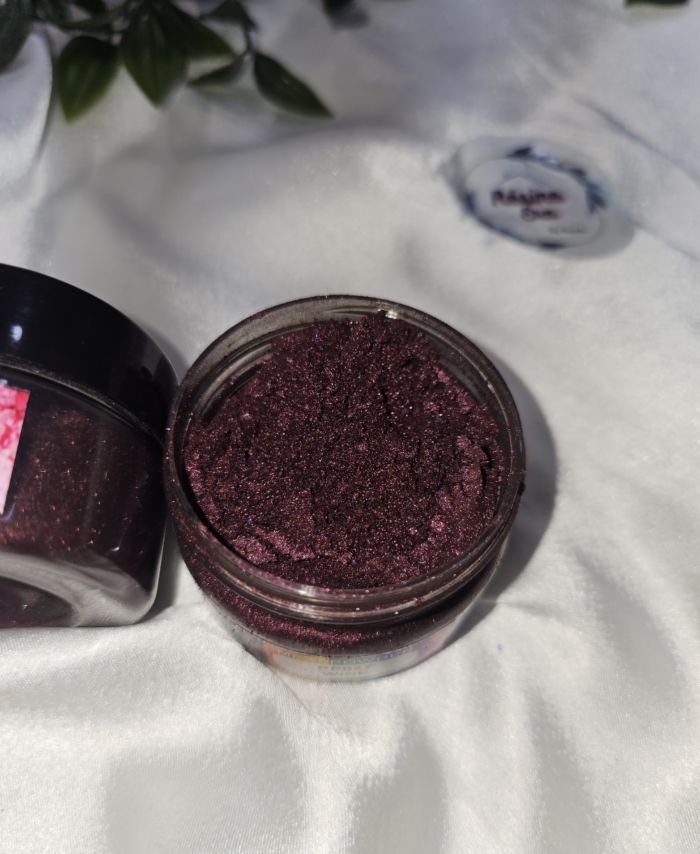 Wine Pearl Mica Powder Pigment jar for resin art, epoxy, soap and candle making—vibrant metallic Wine pigment