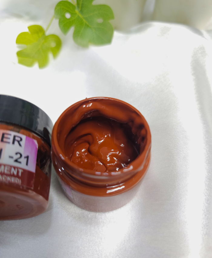 Opaque resin pigment in Copper Brown jar for epoxy, resin art, and DIY crafts – 20g