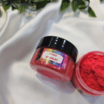 Scarlet Pearl Mica Powder Pigment jar for resin art, epoxy, soap and candle making—vibrant metallic Scarlet pigment