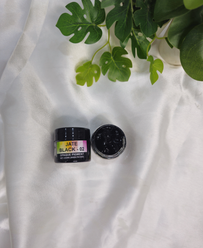 Opaque resin pigment in Jate Black jar for epoxy, resin art, and DIY crafts – 20g
