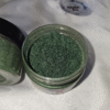 Moss Green Pearl Mica Powder Pigment jar for resin art, epoxy, soap and candle making—vibrant metallic Moss Green pigment