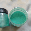 Aquamarine Pearl Mica Powder Pigment jar for resin art, epoxy, soap and candle making—vibrant metallic Aquamarine pigment