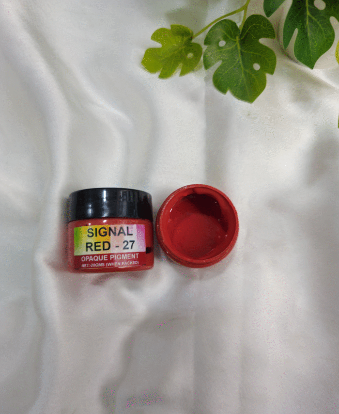 Opaque resin pigment in Signal Red for epoxy, resin art, and DIY crafts – 20g