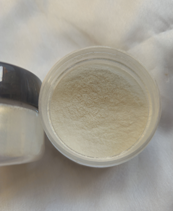 Rose Gold Crystal Pearl Mica Powder Pigment jar for resin art, epoxy, soap and candle making—vibrant Crystal Rose Gold pigment
