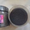 Black Crystal Pearl Mica Powder Pigment jar for resin art, epoxy, soap and candle making—vibrant Crystal Black pigment