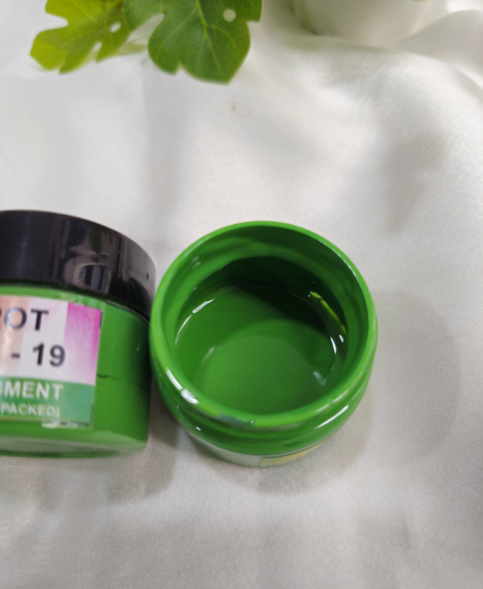 Opaque resin pigment in Parrot Green for epoxy, resin art, and DIY crafts – 20g