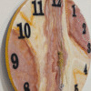 Handmade marble-effect resin wall décor clock