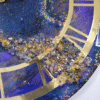 Unique Resin Art Clock with Roman Numerals