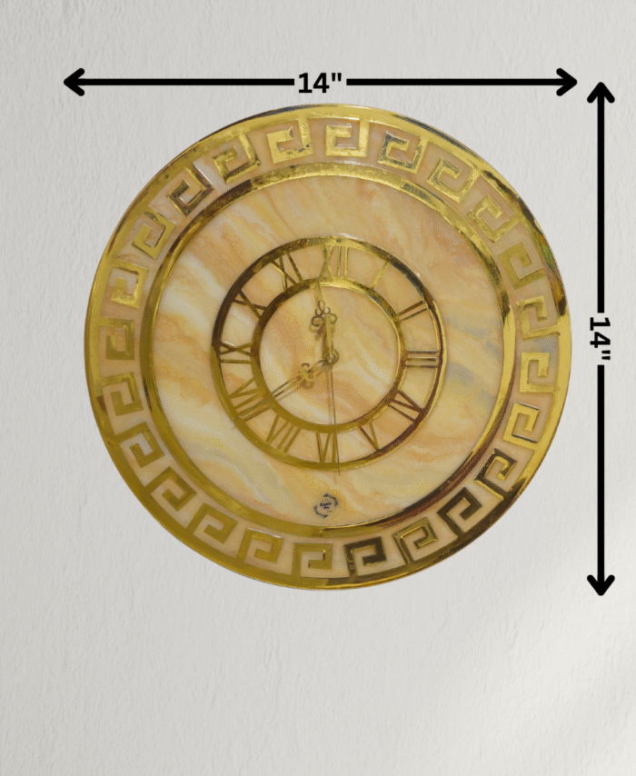 14-inch Designer resin wall clock handmade in India