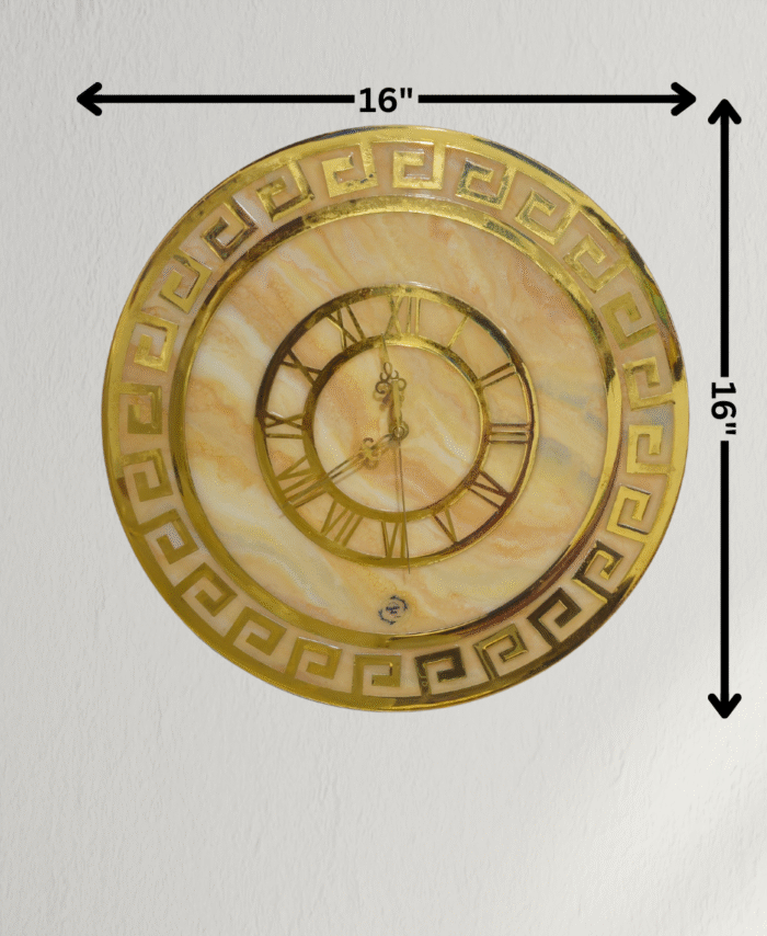 16-inch Designer resin wall clock handmade in India