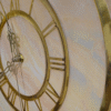 Luxury resin wall décor clock with Roman numerals