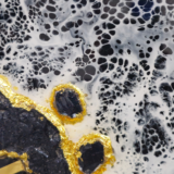 Modern resin clock for living room decoration