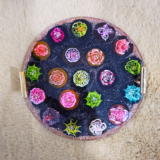 Decorative Round Resin Tray