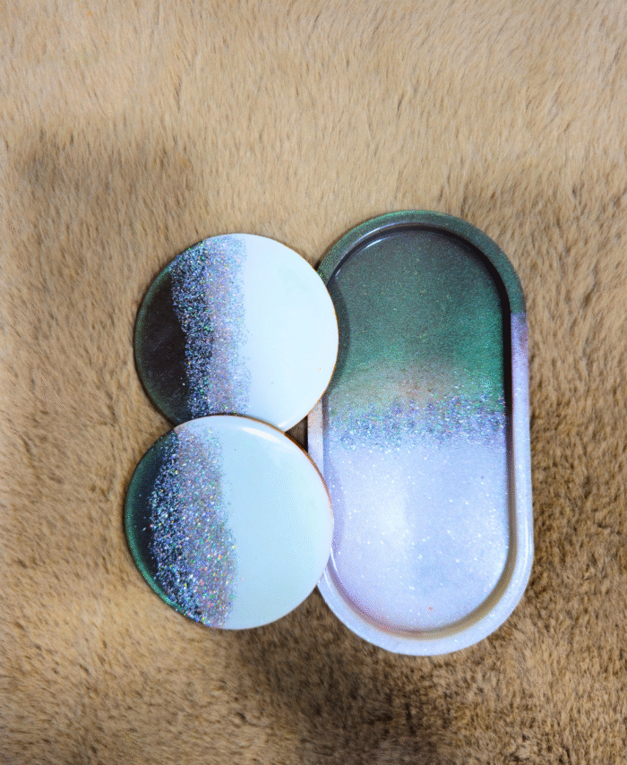 Mini Tray with coasters