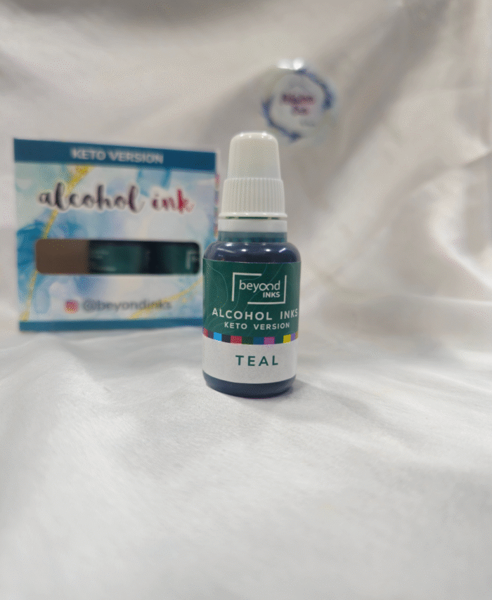 Teal Alcohol Ink
