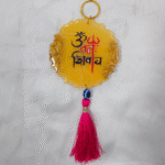 Yellow Om Namah Shivaay Car Hanging